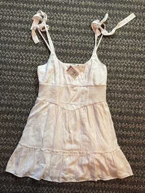 NWT White Womens Ruffle Dress Size XL Tj Maxx